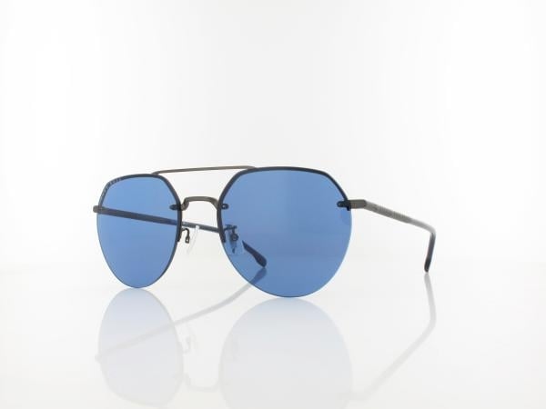 Boss 1142/F/S SVK/KU 59 matte ruthenium black / blue Sonnenbrille