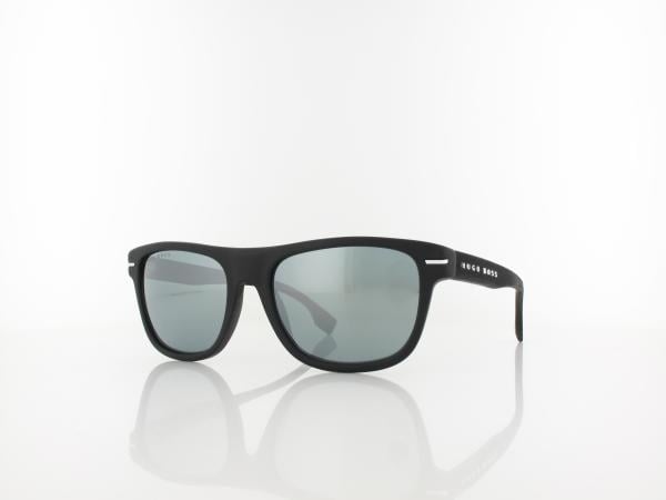 Boss BOSS 1322/S 124/T4 55 matte black silver / silver mirror Sonnenbrille