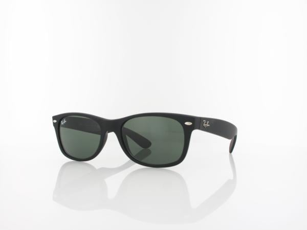 Ray Ban New Wayfarer RB2132 622 52 black rubber / green