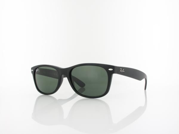 Ray Ban New Wayfarer RB2132 622 55 black rubber / green