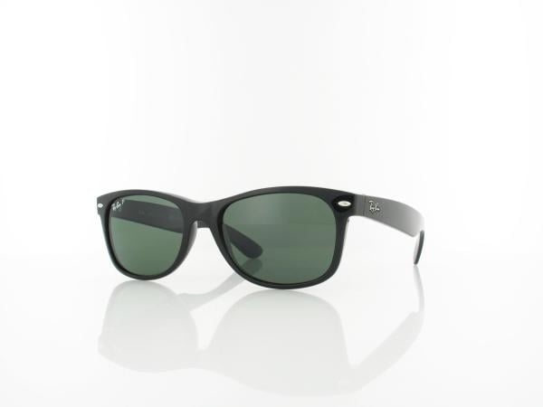 Ray Ban New Wayfarer RB2132 901/58 55 polished black / crystal green polarized