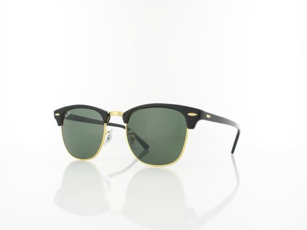 Ray Ban Clubmaster RB3016 W0365 51 ebony arista / crystal green