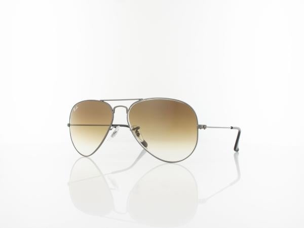 Ray Ban Aviator Large Metal RB3025 004-51 58 gunmetal / crystal brown gradient