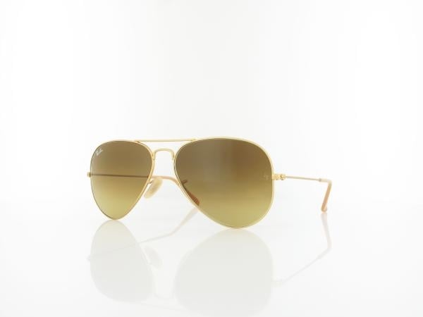 Ray Ban Aviator Large Metal RB3025 112/85 58 matte gold / brown gradient