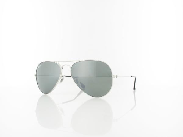 Ray Ban Aviator Large Metal W3275 55 silver / crystal grey silver mirror