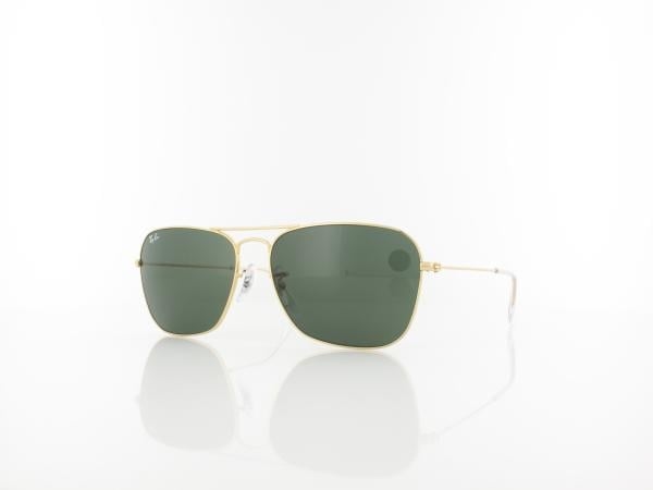 Ray Ban Caravan RB3136 001 58 arista / crystal green