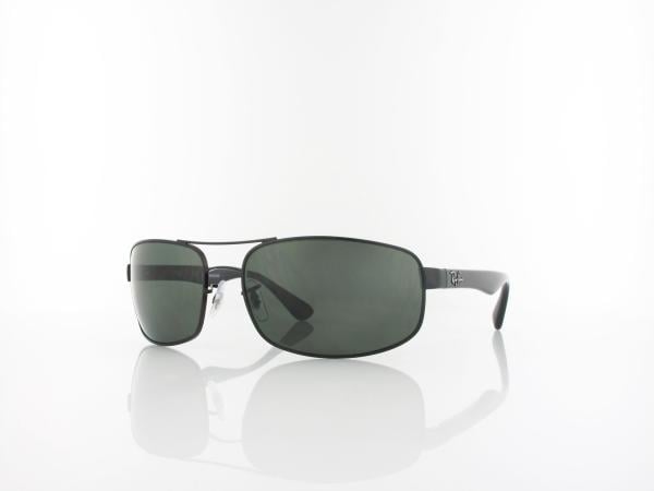 Ray Ban RB3445 002/58 64 black / crystal green polarized