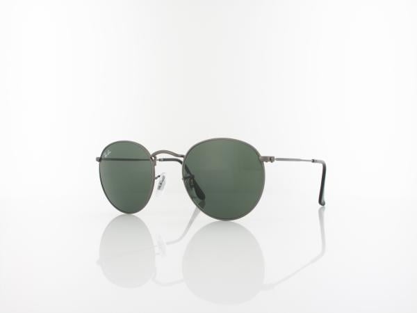 Ray Ban Round Metal RB3447 029 50 matt gunmetal / green