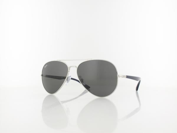 Ray Ban RB3675 003/B1 58 silver blue / dark grey