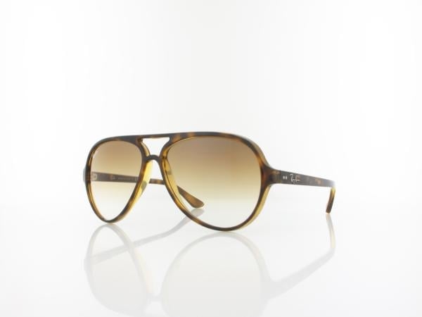 Ray Ban Cats 5000 RB4125 710/51 59 light havana / crystal brown gradient