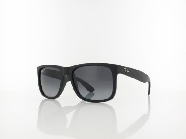 Ray Ban Justin RB4165 622/T3 54 black rubber / polar grey gradient